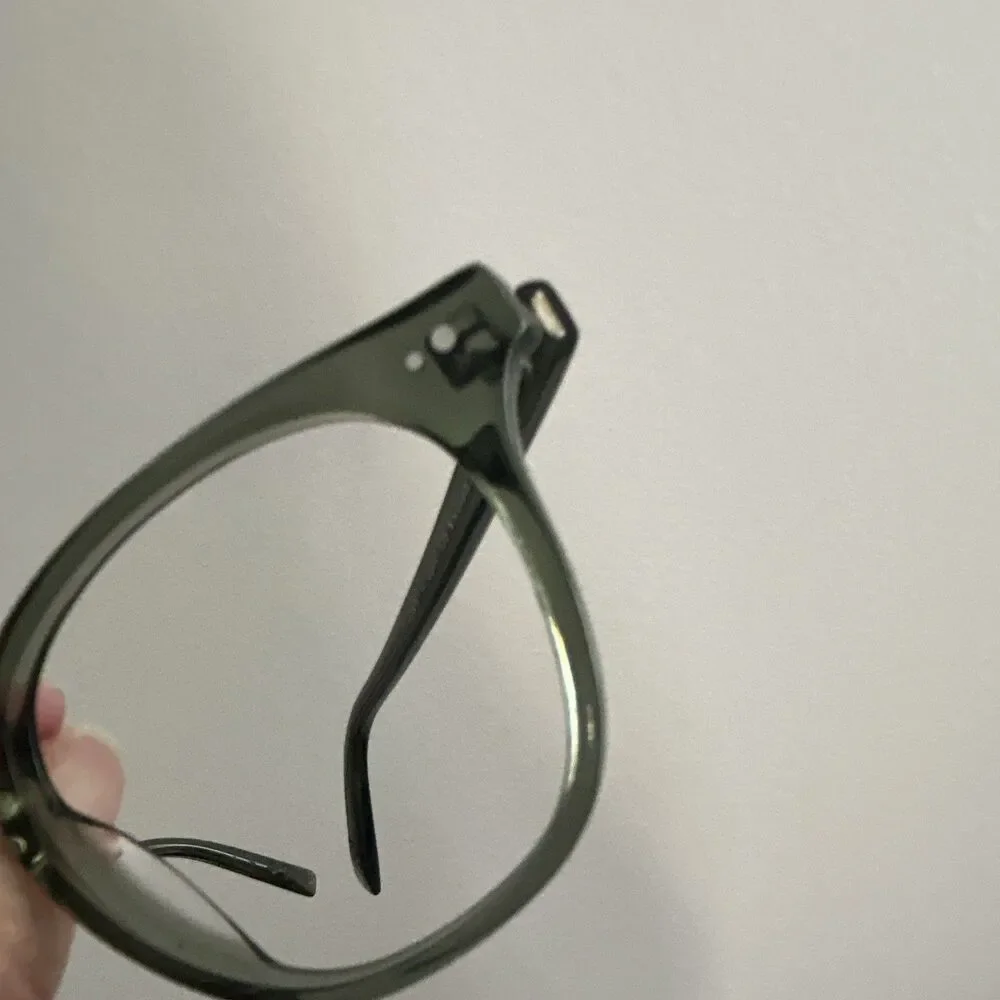 Warby Parker Carlton N 714 Green Full Rim Plastic Eyeglass Frames 48-17-135